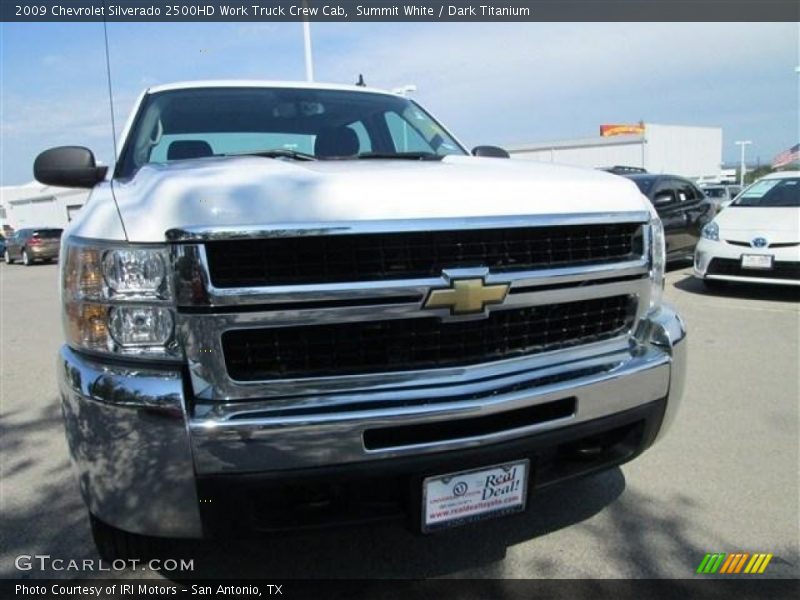 Summit White / Dark Titanium 2009 Chevrolet Silverado 2500HD Work Truck Crew Cab