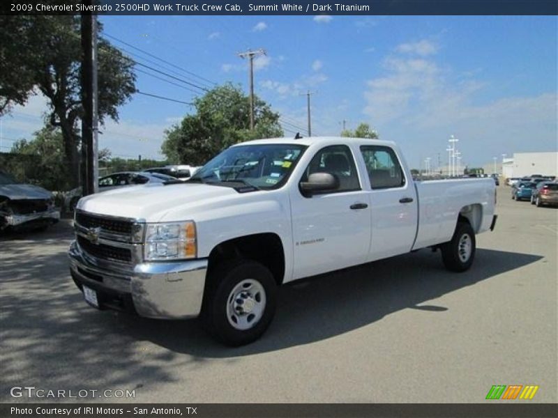 Summit White / Dark Titanium 2009 Chevrolet Silverado 2500HD Work Truck Crew Cab