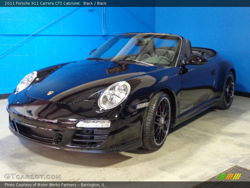 Black / Black 2011 Porsche 911 Carrera GTS Cabriolet