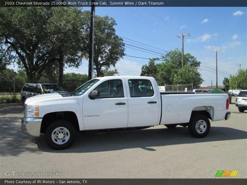 Summit White / Dark Titanium 2009 Chevrolet Silverado 2500HD Work Truck Crew Cab