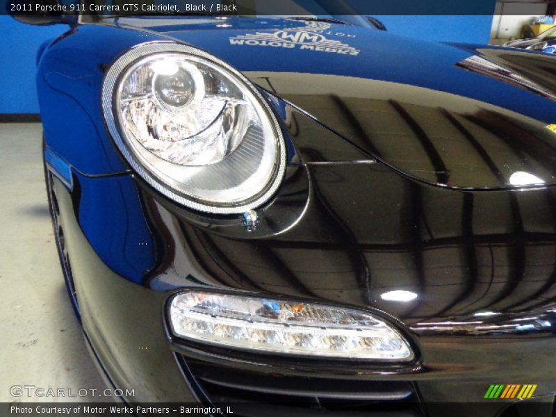 Black / Black 2011 Porsche 911 Carrera GTS Cabriolet