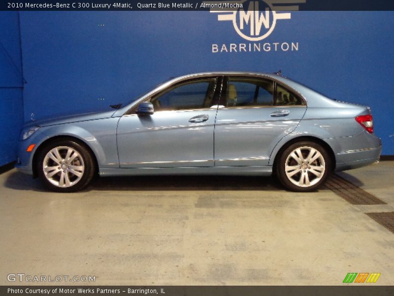 Quartz Blue Metallic / Almond/Mocha 2010 Mercedes-Benz C 300 Luxury 4Matic