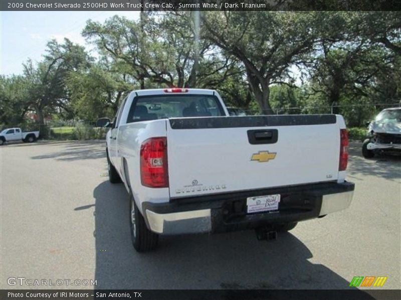 Summit White / Dark Titanium 2009 Chevrolet Silverado 2500HD Work Truck Crew Cab