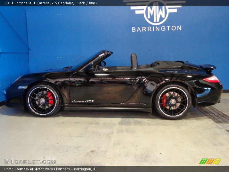 Black / Black 2011 Porsche 911 Carrera GTS Cabriolet