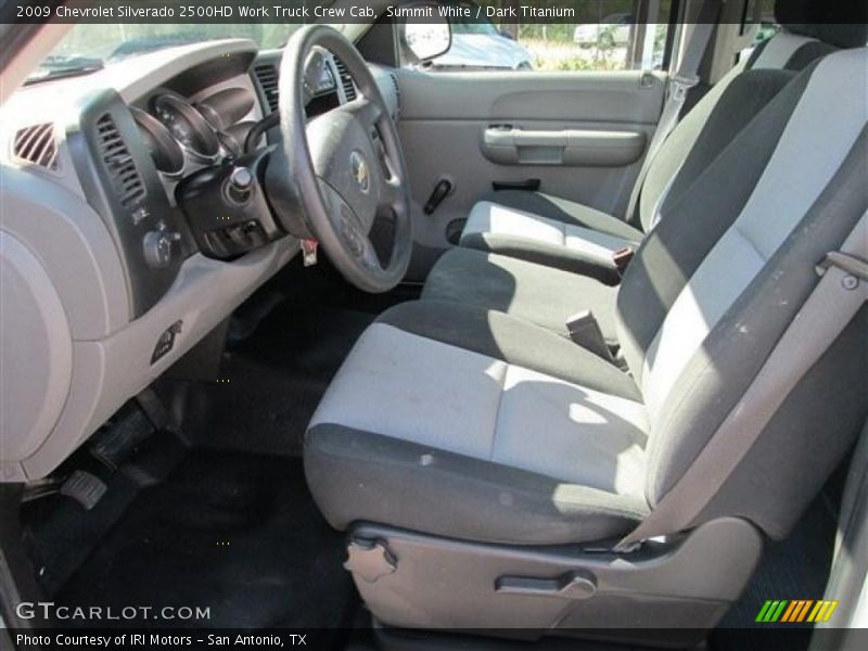 Summit White / Dark Titanium 2009 Chevrolet Silverado 2500HD Work Truck Crew Cab