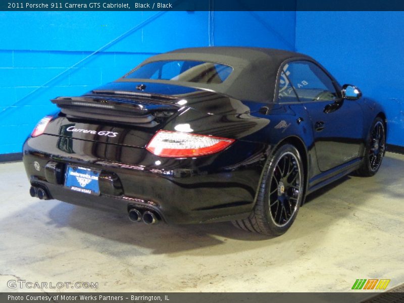 Black / Black 2011 Porsche 911 Carrera GTS Cabriolet