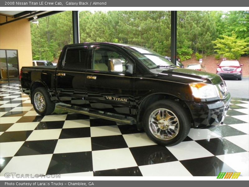 Galaxy Black / Almond 2008 Nissan Titan LE Crew Cab