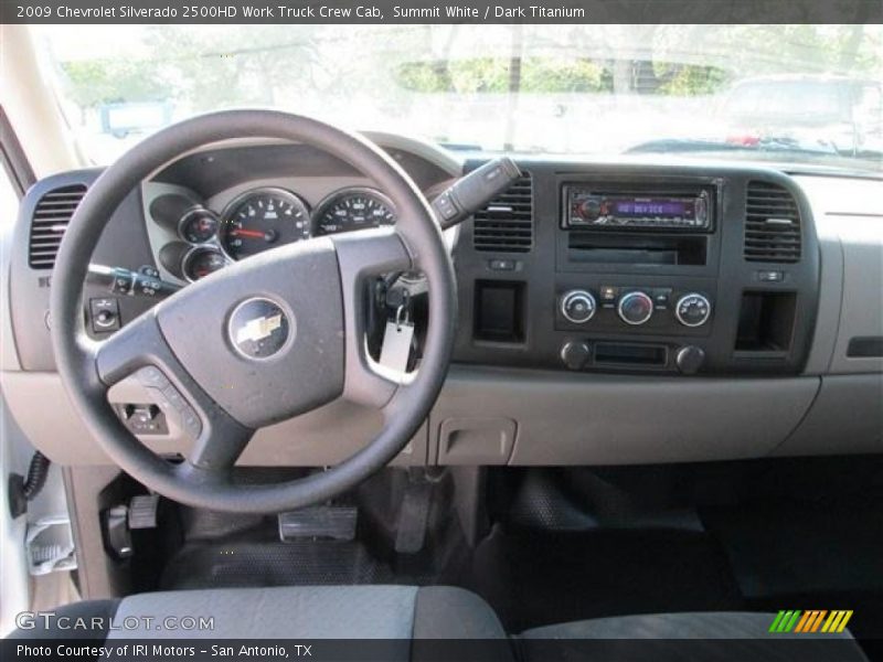Summit White / Dark Titanium 2009 Chevrolet Silverado 2500HD Work Truck Crew Cab