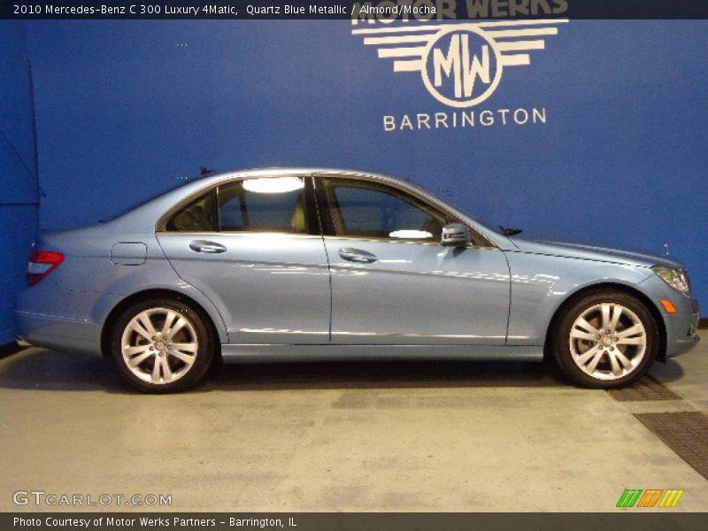 Quartz Blue Metallic / Almond/Mocha 2010 Mercedes-Benz C 300 Luxury 4Matic