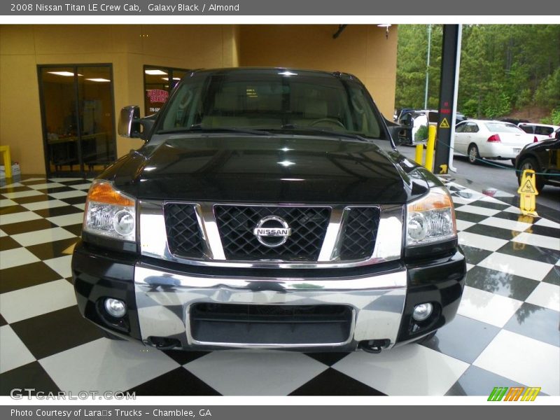 Galaxy Black / Almond 2008 Nissan Titan LE Crew Cab