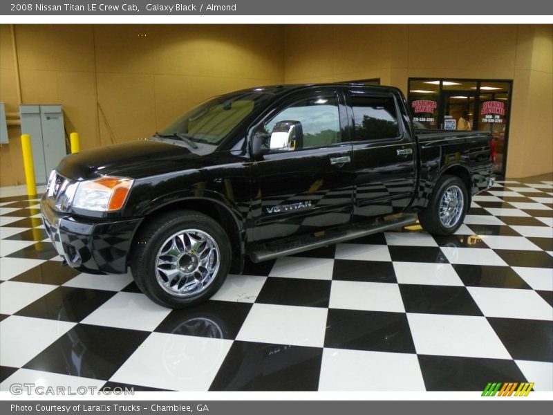 Galaxy Black / Almond 2008 Nissan Titan LE Crew Cab