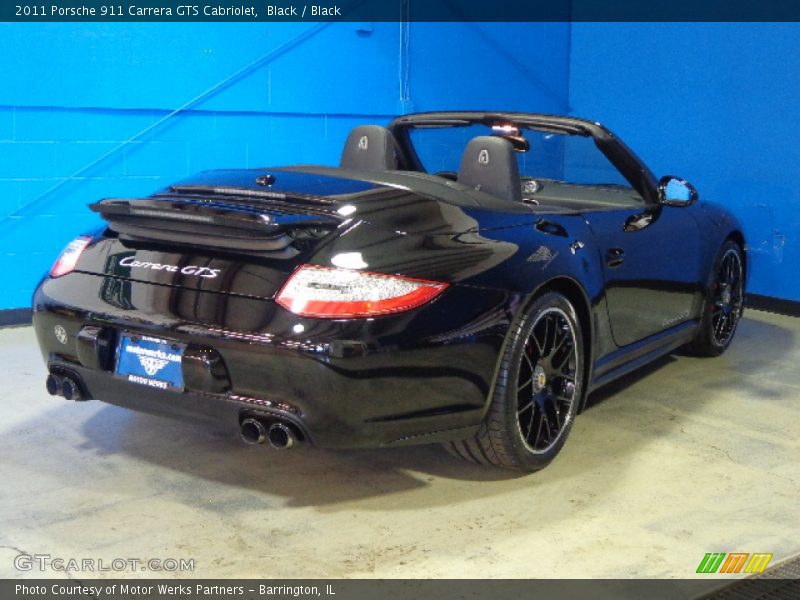 Black / Black 2011 Porsche 911 Carrera GTS Cabriolet