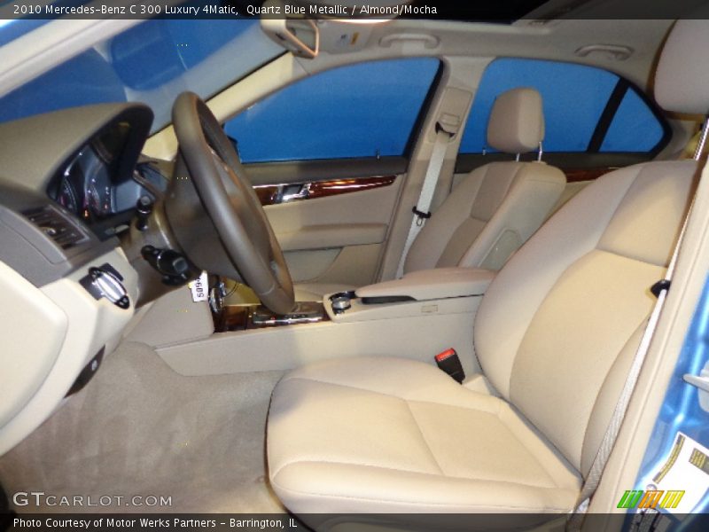 Quartz Blue Metallic / Almond/Mocha 2010 Mercedes-Benz C 300 Luxury 4Matic