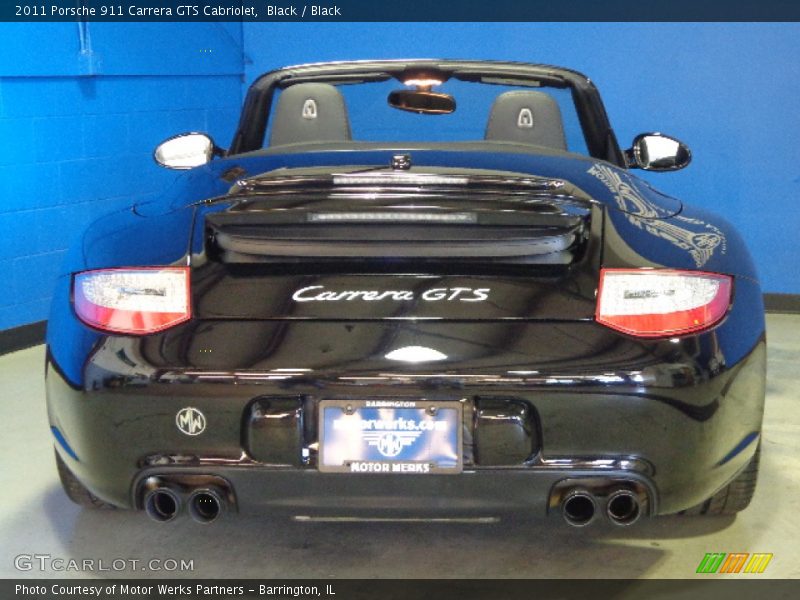 Black / Black 2011 Porsche 911 Carrera GTS Cabriolet