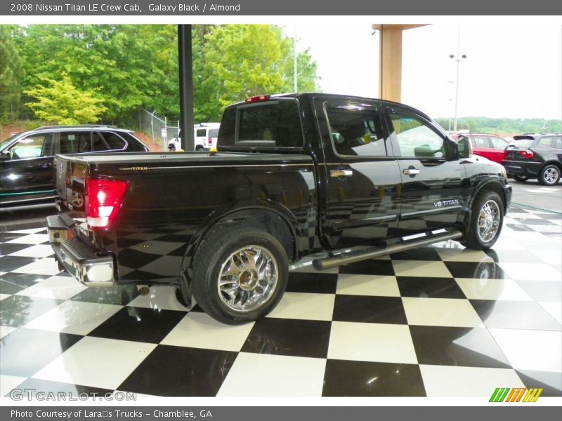 Galaxy Black / Almond 2008 Nissan Titan LE Crew Cab