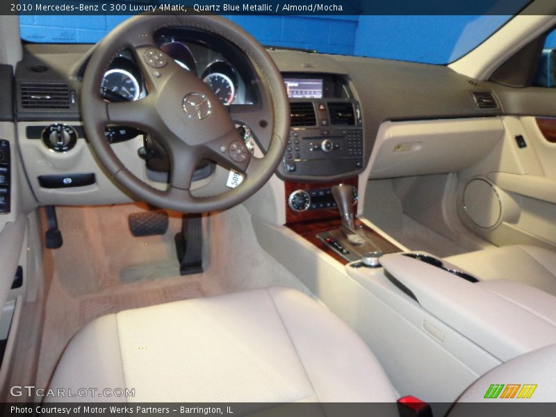 Quartz Blue Metallic / Almond/Mocha 2010 Mercedes-Benz C 300 Luxury 4Matic