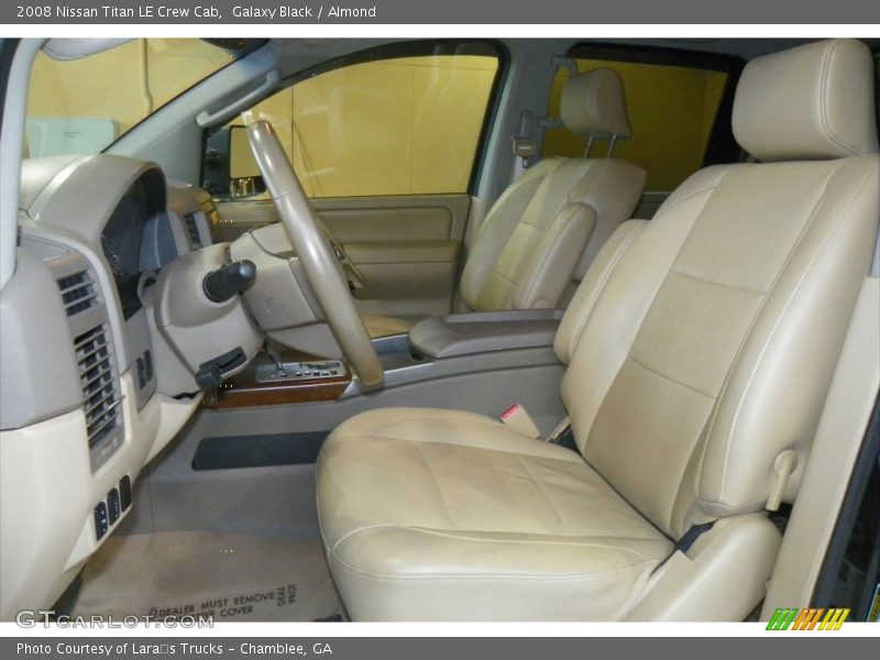 Galaxy Black / Almond 2008 Nissan Titan LE Crew Cab