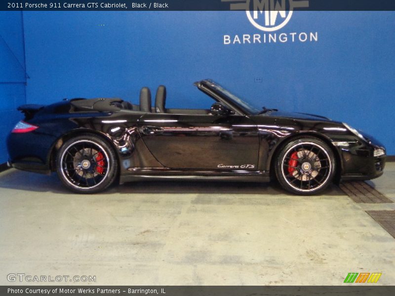 Black / Black 2011 Porsche 911 Carrera GTS Cabriolet