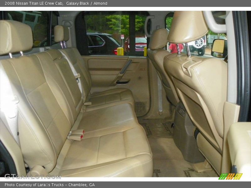Galaxy Black / Almond 2008 Nissan Titan LE Crew Cab