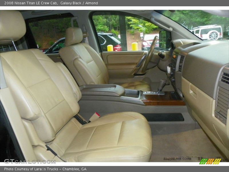 Galaxy Black / Almond 2008 Nissan Titan LE Crew Cab