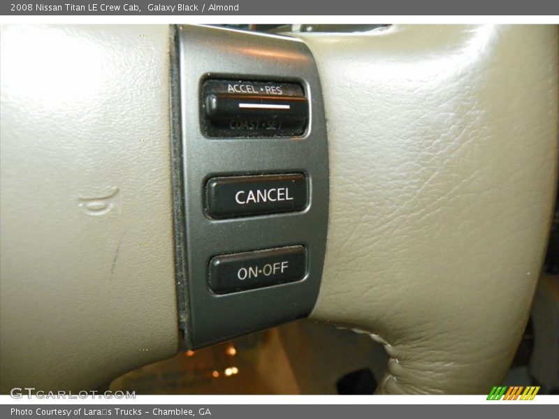 Galaxy Black / Almond 2008 Nissan Titan LE Crew Cab