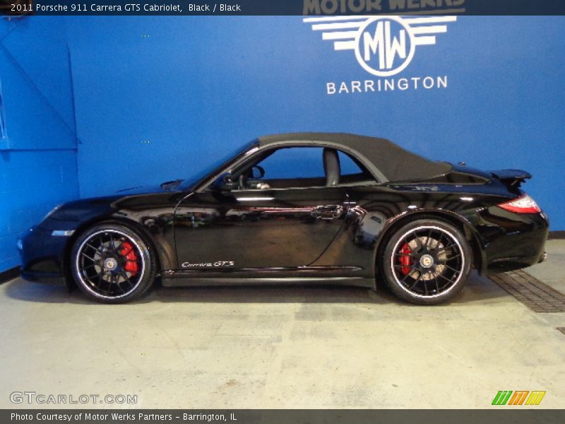 Black / Black 2011 Porsche 911 Carrera GTS Cabriolet