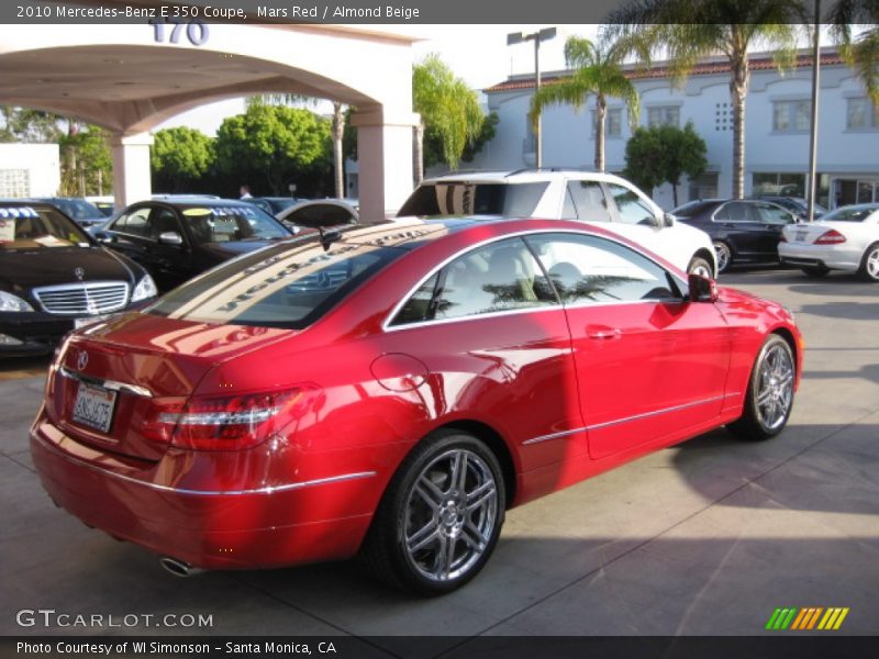 Mars Red / Almond Beige 2010 Mercedes-Benz E 350 Coupe