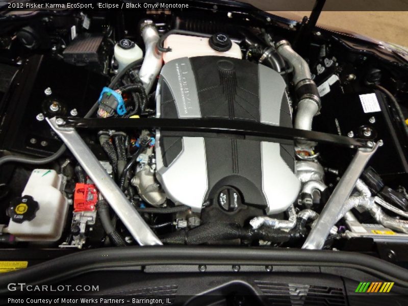  2012 Karma EcoSport Engine - 2 x 479ft-lbs Plug-In Electric Motor/2.0 Liter DFI Turbocharged DOHC 16-Valve VVT 4 Cylinder Range Extending