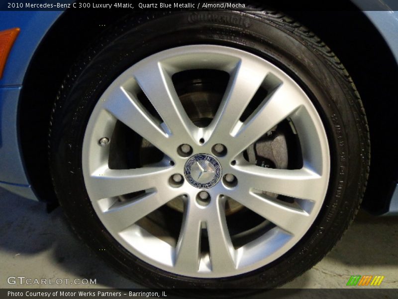 Quartz Blue Metallic / Almond/Mocha 2010 Mercedes-Benz C 300 Luxury 4Matic