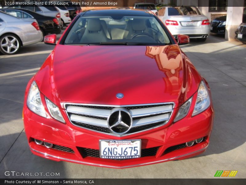 Mars Red / Almond Beige 2010 Mercedes-Benz E 350 Coupe