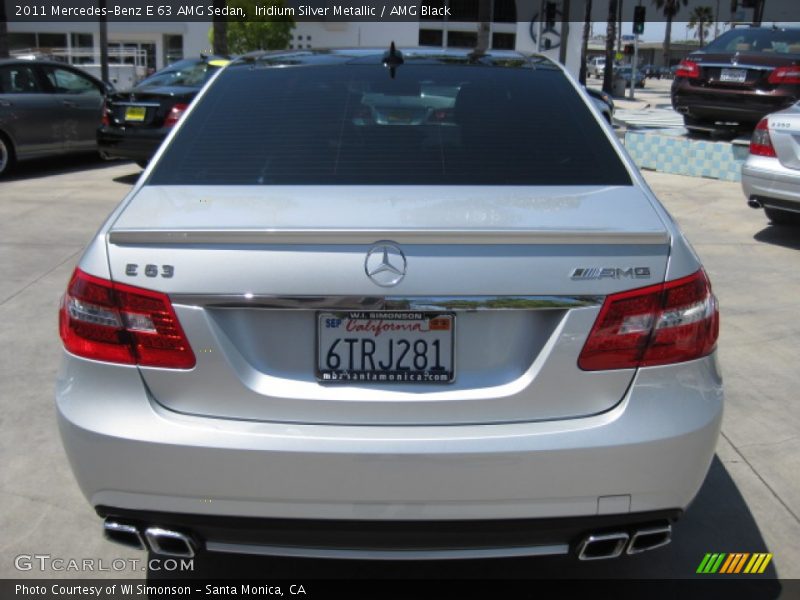 Iridium Silver Metallic / AMG Black 2011 Mercedes-Benz E 63 AMG Sedan