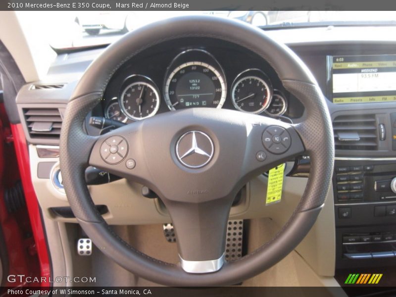 Mars Red / Almond Beige 2010 Mercedes-Benz E 350 Coupe