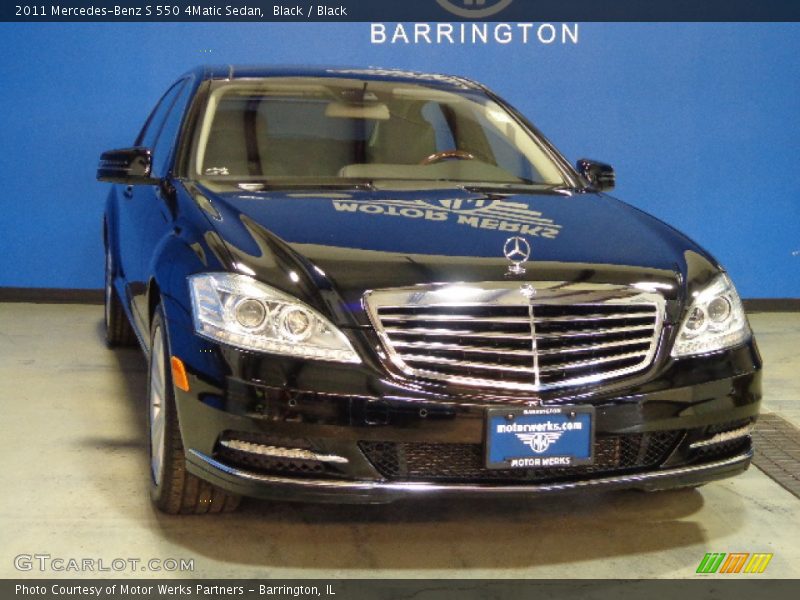 Black / Black 2011 Mercedes-Benz S 550 4Matic Sedan
