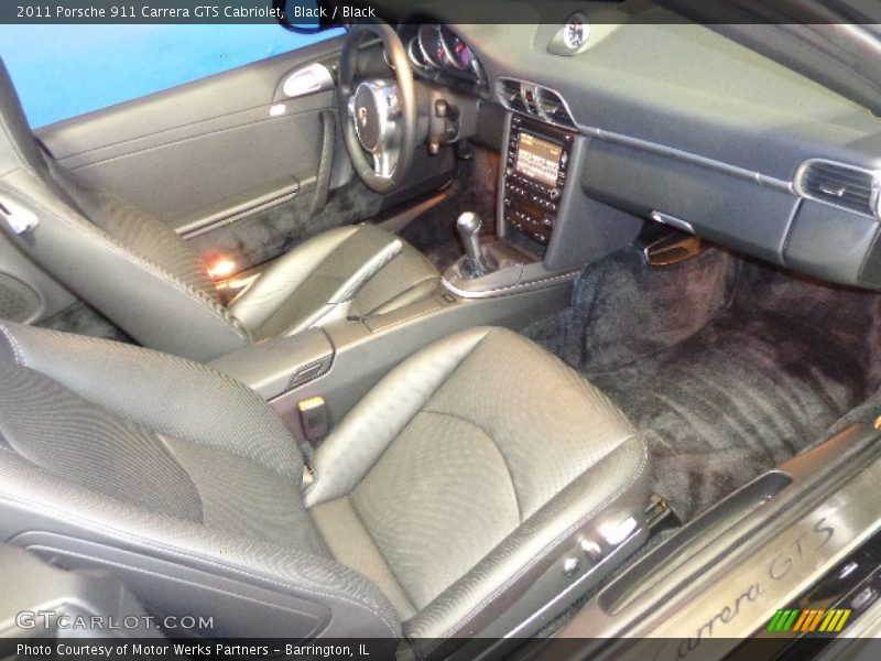 Black / Black 2011 Porsche 911 Carrera GTS Cabriolet