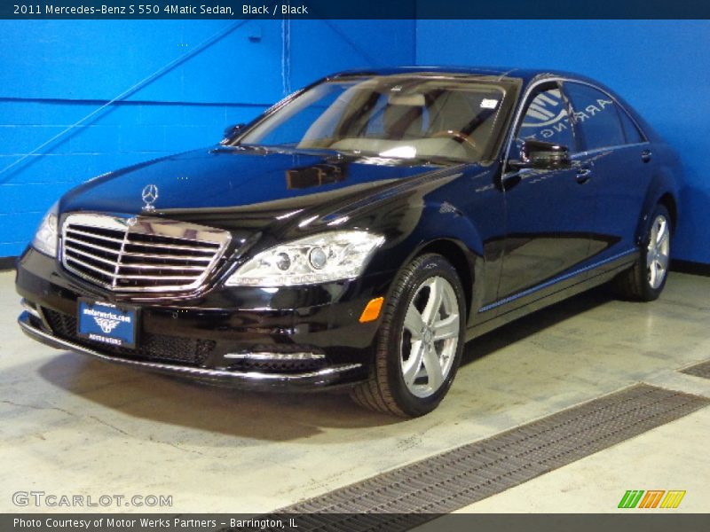 Black / Black 2011 Mercedes-Benz S 550 4Matic Sedan