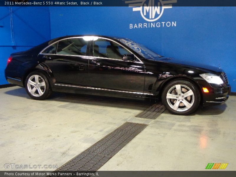 Black / Black 2011 Mercedes-Benz S 550 4Matic Sedan