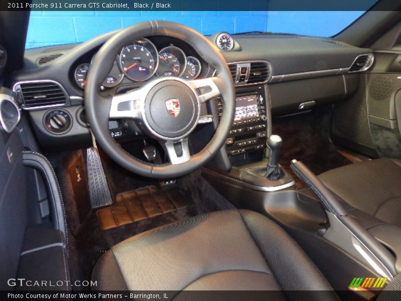  2011 911 Carrera GTS Cabriolet Black Interior