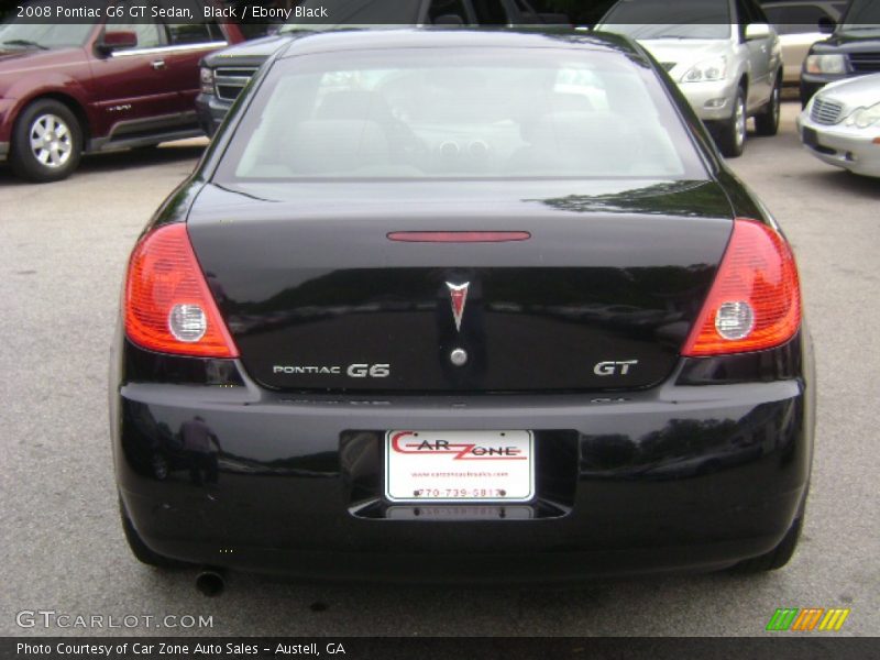 Black / Ebony Black 2008 Pontiac G6 GT Sedan