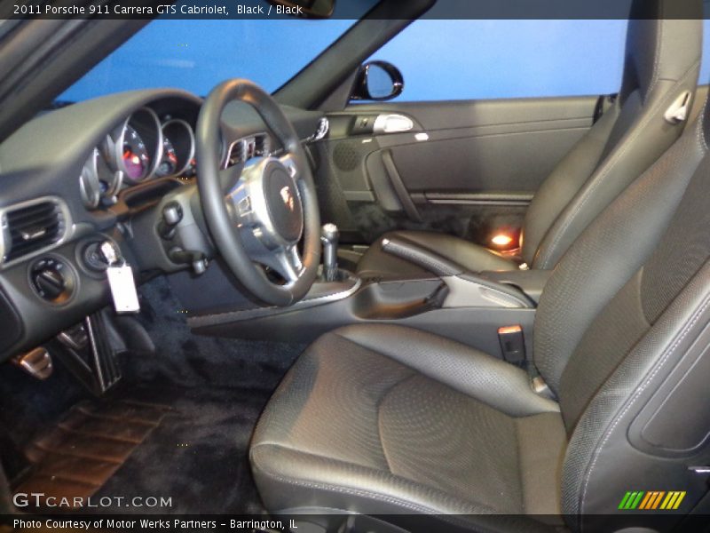 Black / Black 2011 Porsche 911 Carrera GTS Cabriolet