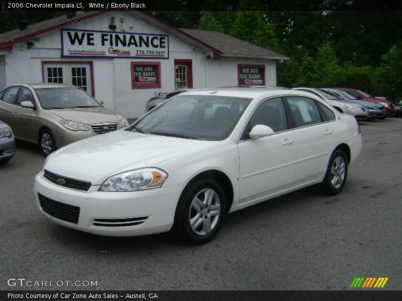 White / Ebony Black 2006 Chevrolet Impala LS