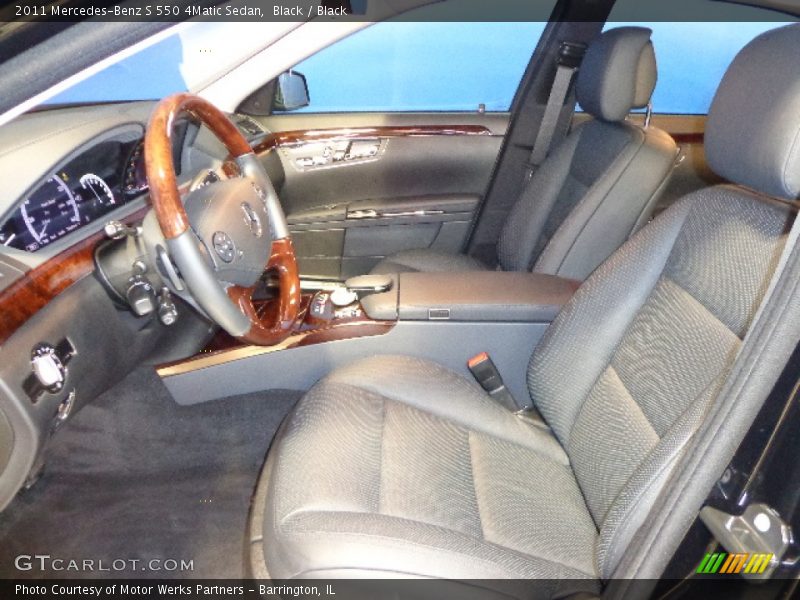Black / Black 2011 Mercedes-Benz S 550 4Matic Sedan