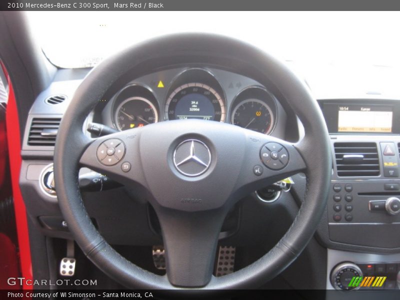 Mars Red / Black 2010 Mercedes-Benz C 300 Sport