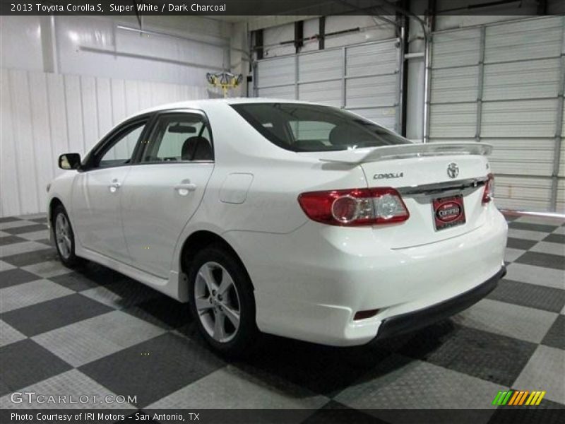 Super White / Dark Charcoal 2013 Toyota Corolla S