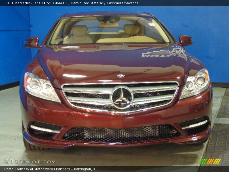 Barolo Red Metallic / Cashmere/Savanna 2011 Mercedes-Benz CL 550 4MATIC