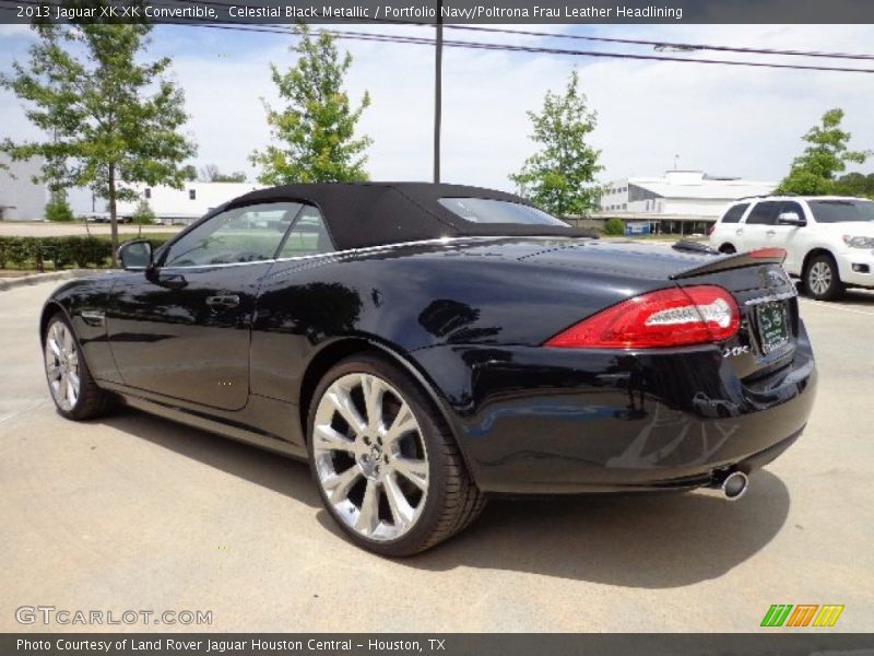Celestial Black Metallic / Portfolio Navy/Poltrona Frau Leather Headlining 2013 Jaguar XK XK Convertible