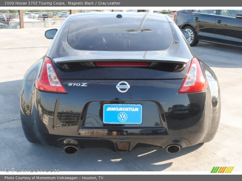 Magnetic Black / Gray Leather 2009 Nissan 370Z Touring Coupe