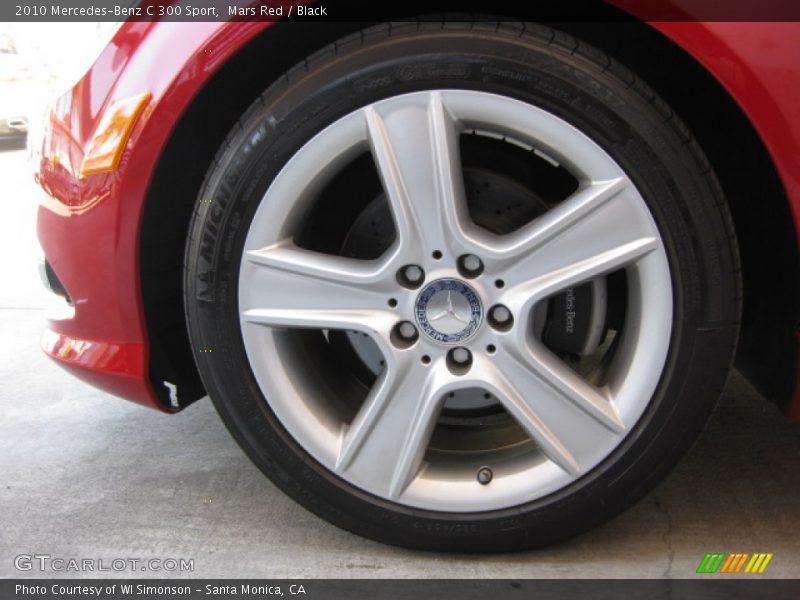 Mars Red / Black 2010 Mercedes-Benz C 300 Sport
