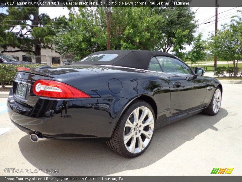 Celestial Black Metallic / Portfolio Navy/Poltrona Frau Leather Headlining 2013 Jaguar XK XK Convertible