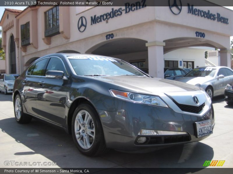 Polished Metal Metallic / Ebony 2010 Acura TL 3.5 Technology