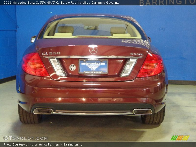 Barolo Red Metallic / Cashmere/Savanna 2011 Mercedes-Benz CL 550 4MATIC